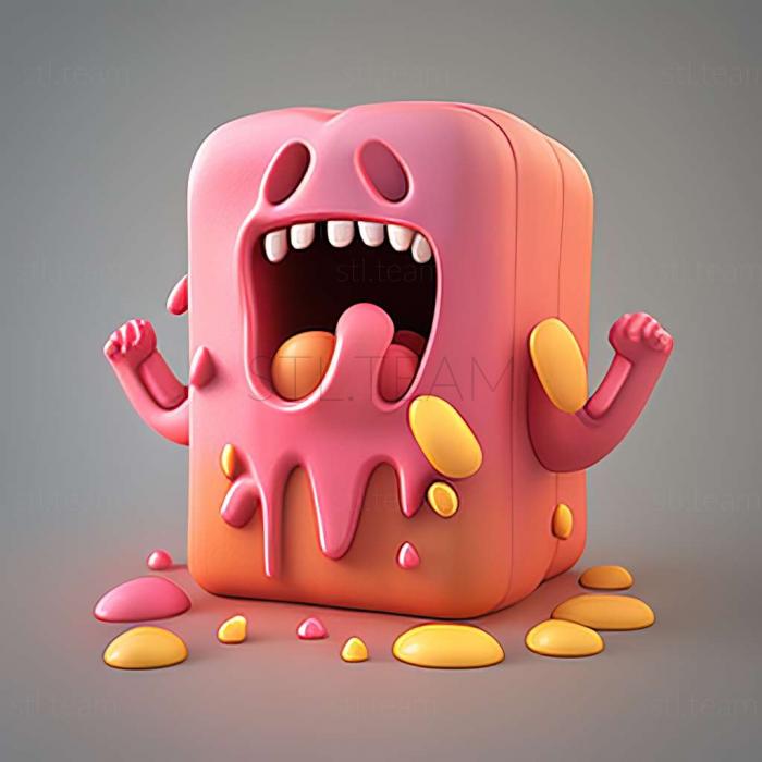 3D model Pudding Monsters game (STL)